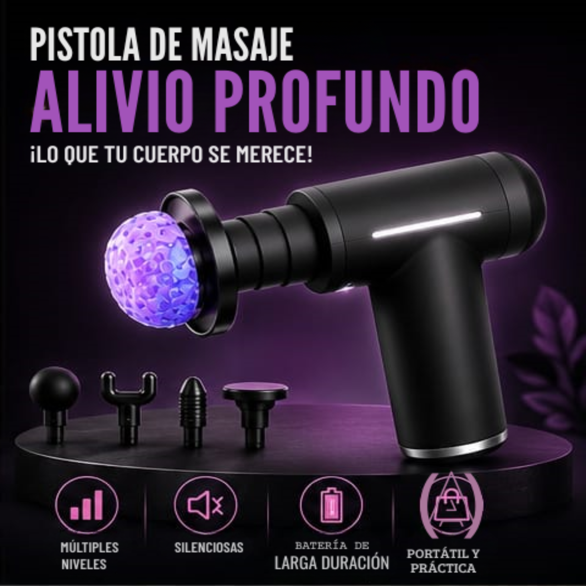 CryoPulse Pro™ – Pistola de Masaje con Terapia Fría y Caliente