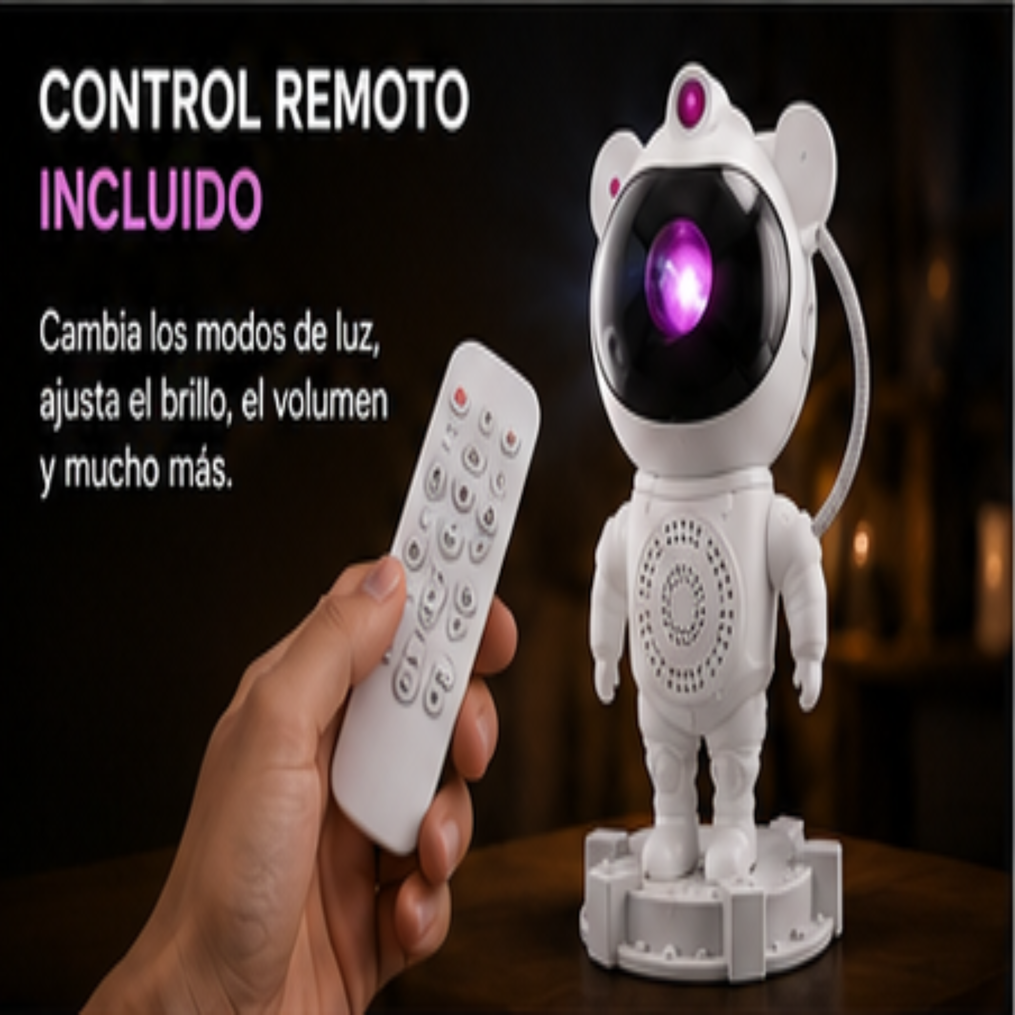 🚀 Proyector Astronauta Bluetooth de Nebulosas y Estrellas 360°