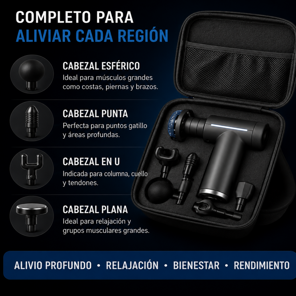 CryoPulse Pro™ – Pistola de Masaje con Terapia Fría y Caliente