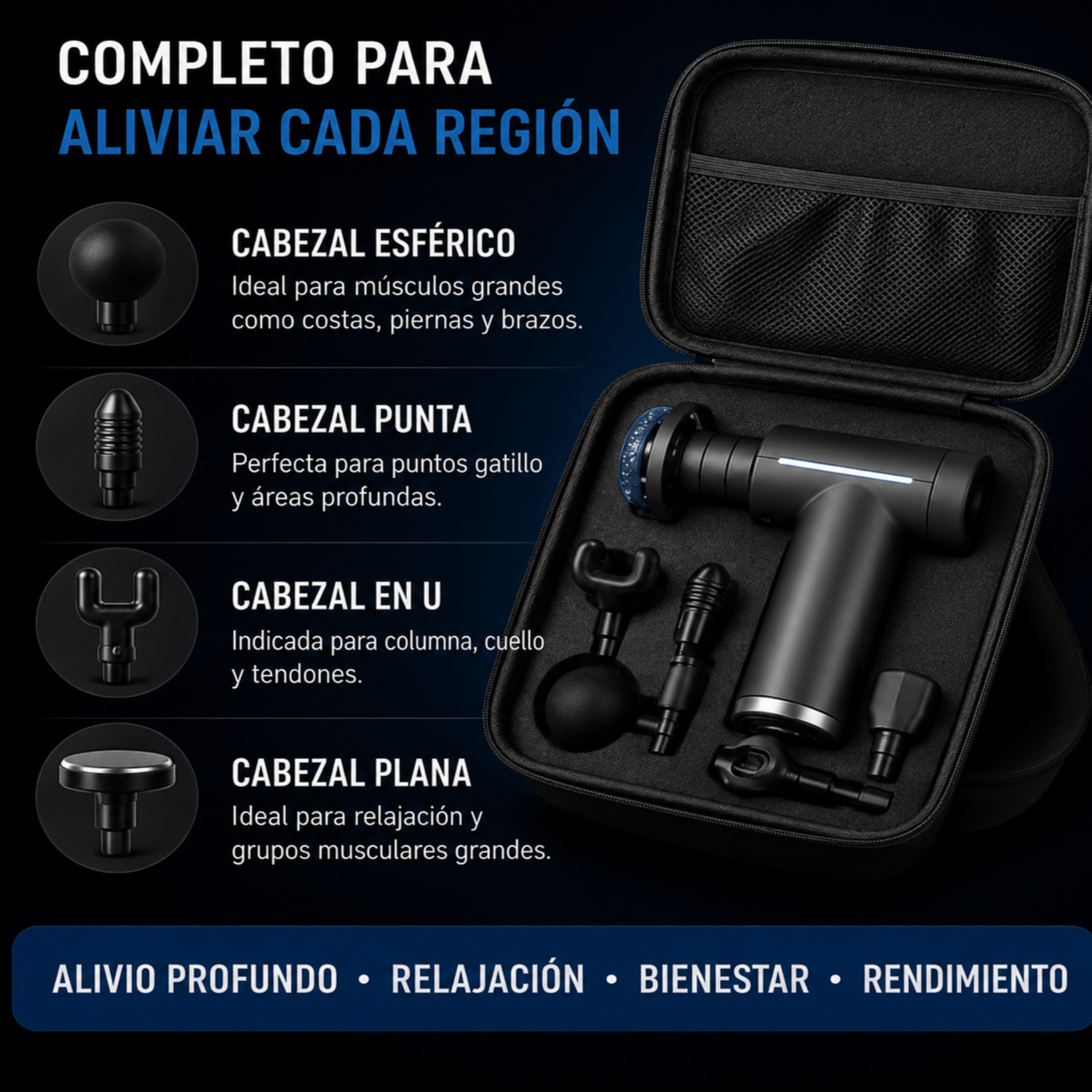 CryoPulse Pro™ – Pistola de Masaje con Terapia Fría y Caliente